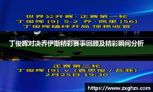 丁俊晖对决乔伊斯精彩赛事回顾及精彩瞬间分析